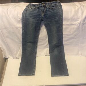 True Religion Dark Blue Straight Leg Jeans